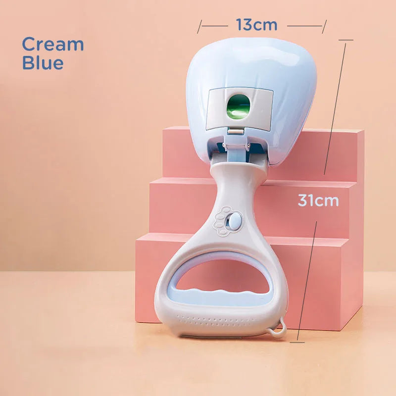 Dog Poop Grabber Ergonomic Pet Poop Scoop Dog Pooper Scooper with Bag Dispenser Ergonomic Pooper Scooper Efficient Poop Scoop