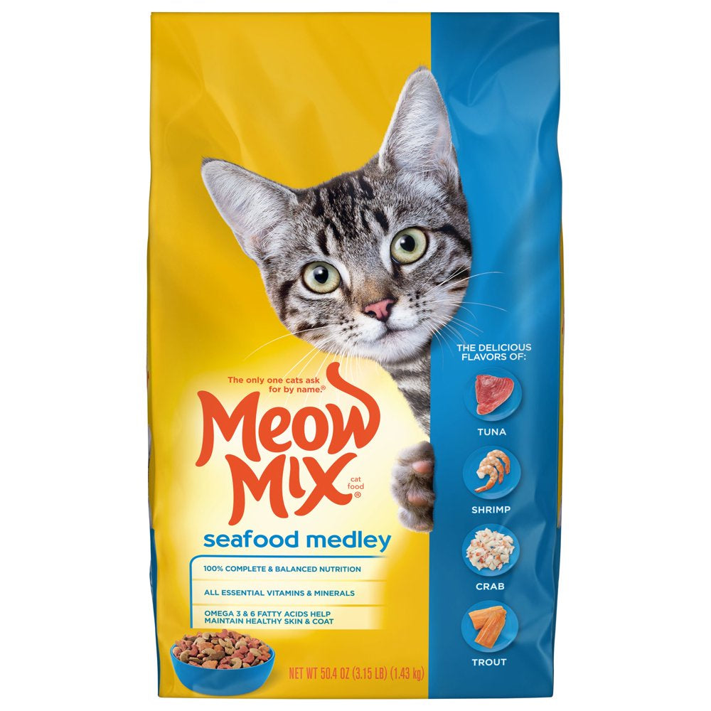 Seafood Medley Dry Cat Food, 3.15-Pound