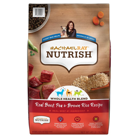 Rachael Ray  Real Beef, Pea & Brown Rice Recipe Dry Dog Food, 14 Lb. Bag