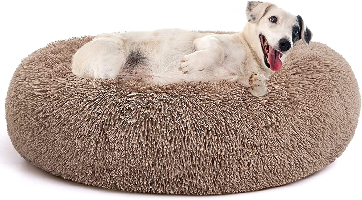 Orthopedic Dog Bed Comfortable Donut Cuddler round Dog Bed Ultra Soft Washable Dog and Cat Cushion Bed (Style 6)