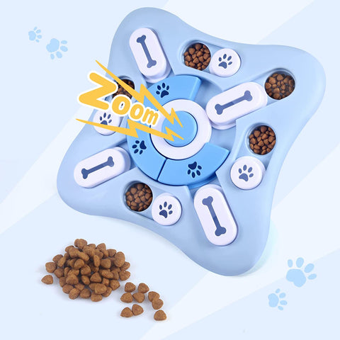 Interactive Dog Puzzle Toys for Large Medium Small Smart Dogs, Squeaky Enrichment Mentally Stimulation Toys for Training, Dog Treat Chew Toy for Puppy&Cats