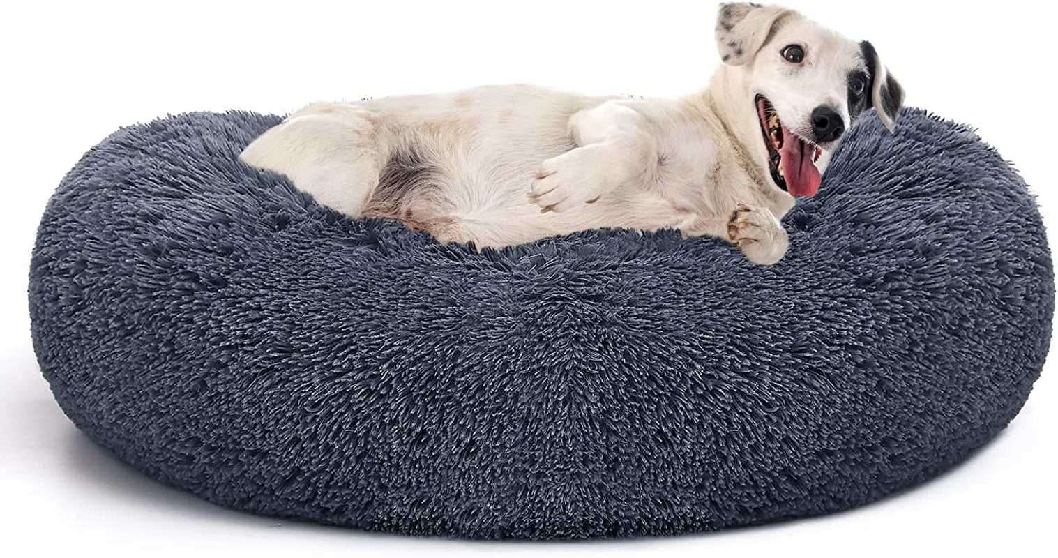 Orthopedic Dog Bed Comfortable Donut Cuddler round Dog Bed Ultra Soft Washable Dog and Cat Cushion Bed (Style 6)