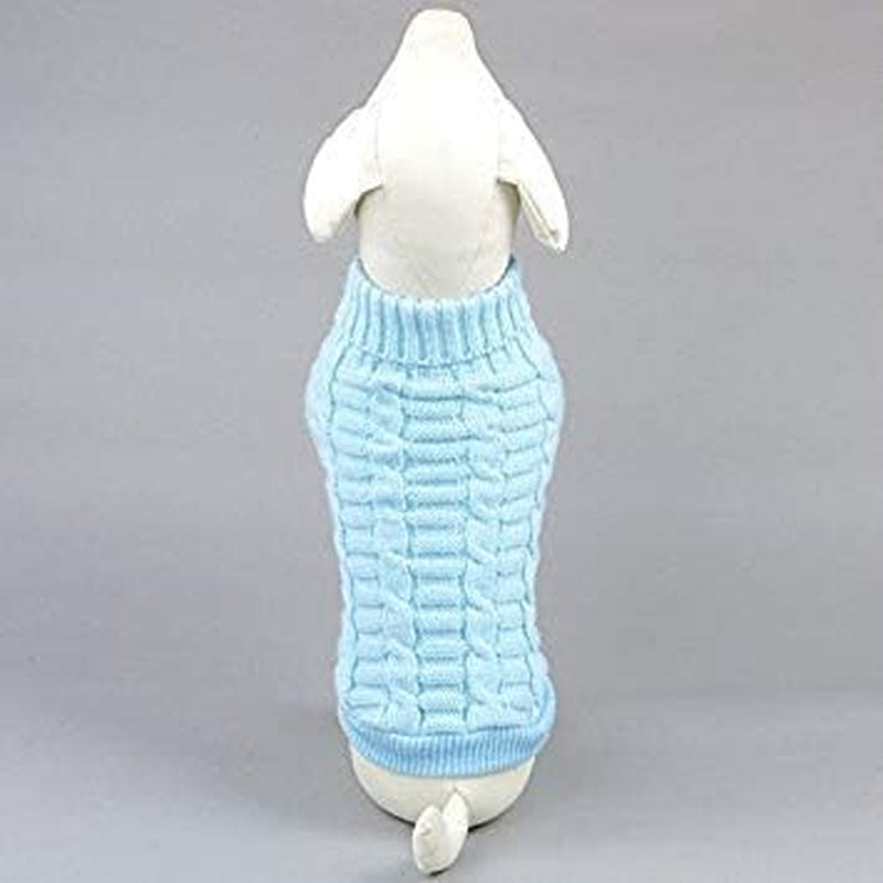 Pet Cat Sweater Kitten Clothes for Cats Small Dogs,Turtleneck Cat Clothes Pullover Soft Warm,Fit Kitty,Chihuahua,Teddy,Poodle,Pug (Blue, X-Small)