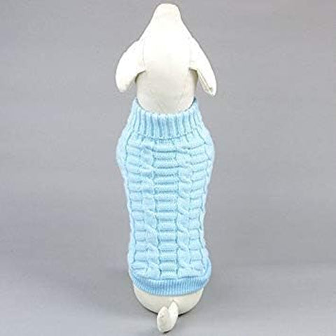Pet Cat Sweater Kitten Clothes for Cats Small Dogs,Turtleneck Cat Clothes Pullover Soft Warm,Fit Kitty,Chihuahua,Teddy,Poodle,Pug (Blue, X-Small)