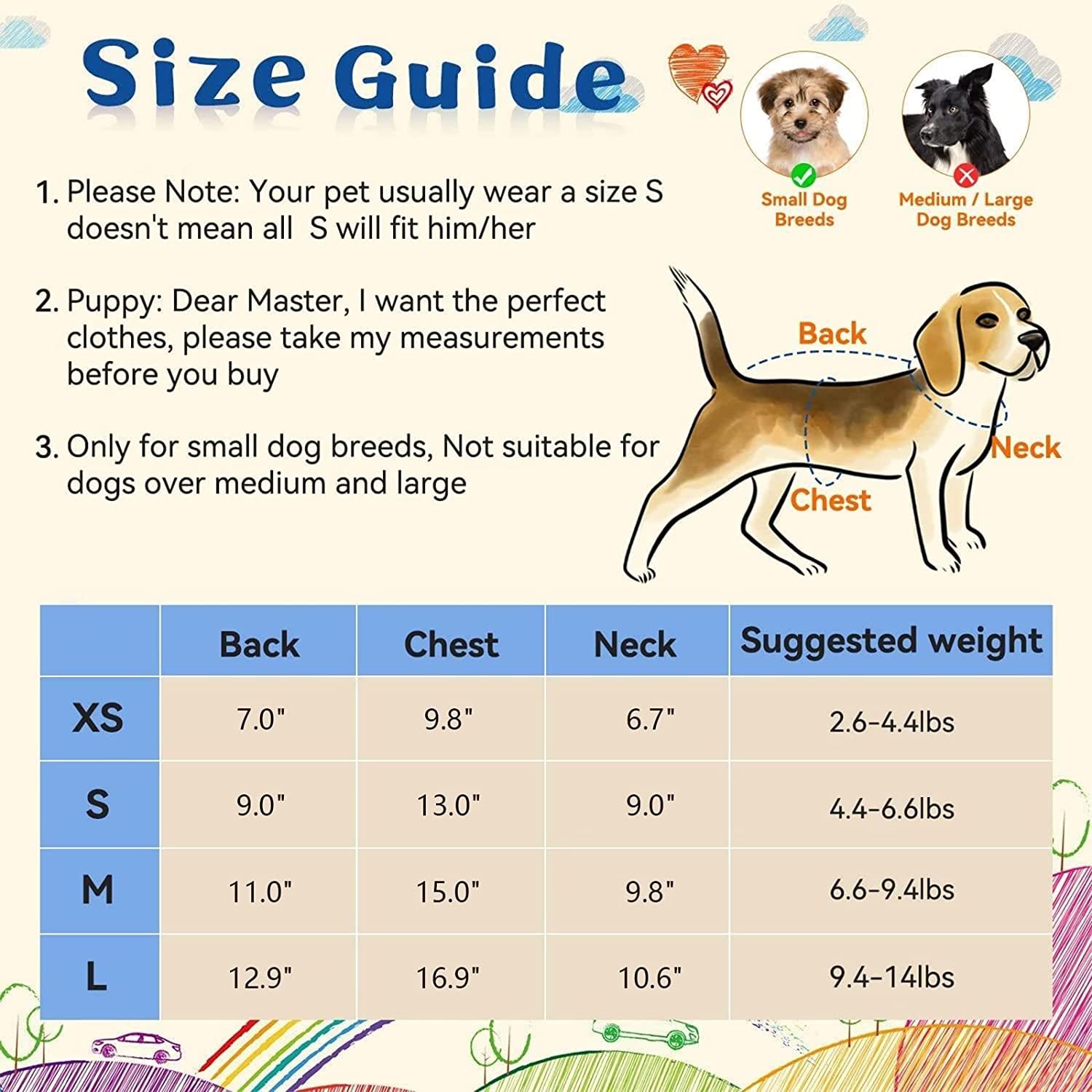 6 Pieces Printed Girl Puppy Shirt - Soft Breathable Pet T-Shirt Puppy Dog Christmas Clothes Soft Sweatshirt for Small Dogs and Cats S