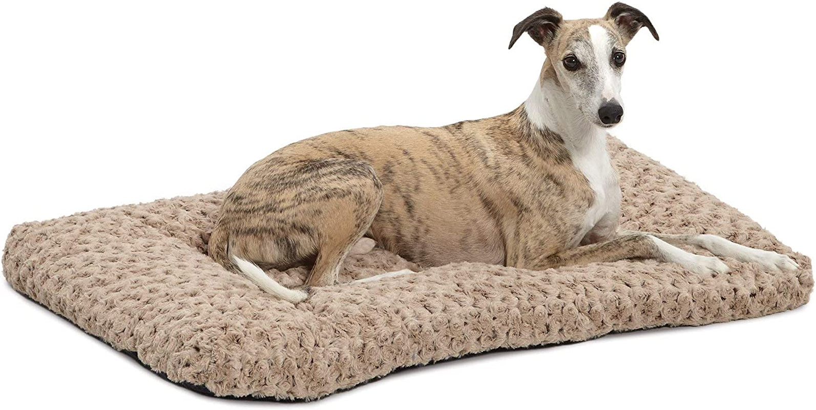 Deluxe Dog Beds | Super Plush Dog & Cat Beds Ideal for Dog Crates | Machine Wash & Dryer Friendly, 1-Year Warranty, Mocha, 18 In