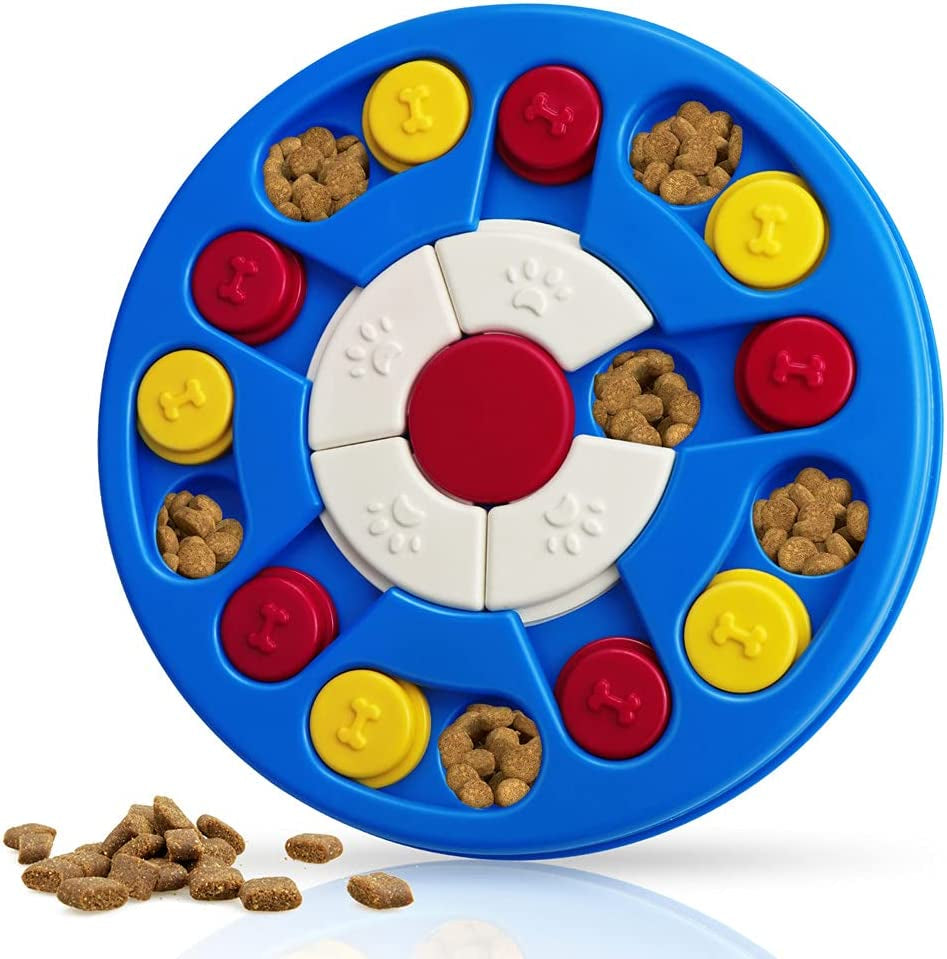 Interactive Dog Puzzle Toys - Mentally Stimulating Treat Dispenser for Training Small, Medium & Large Dogs