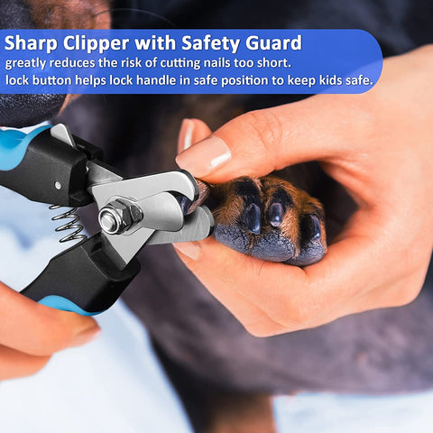 Dog Nail Grinder, Dog Nail Trimmers and Clippers Kit, Super Quiet Electric Pet Nail Grinder, Rechargeable, for Small Large Dogs & Cats Toenail & Claw Grooming,3 Speeds, 2 Grinding Wheels