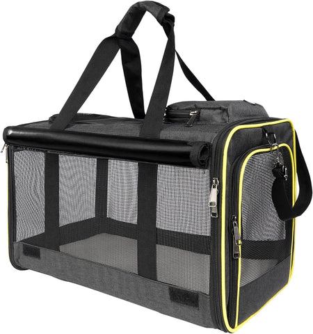 Pet Carrier for Large and Medium Cats, Soft-Sided Pet Carrier for Big Medium Cats and Puppy Dog Carriers Cat Carriers, Pet Privacy Protection Travel Carrier