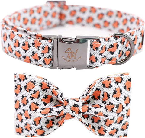 Dog Collar with Bow, Comfotable Dog Bowtie, Bowtie Dog Collar Adjustable Dog Collars for Small Medium Large Dogs and Cats