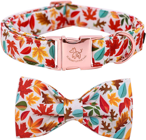 Dog Collar with Bow, Comfotable Dog Bowtie, Bowtie Dog Collar Adjustable Dog Collars for Small Medium Large Dogs and Cats