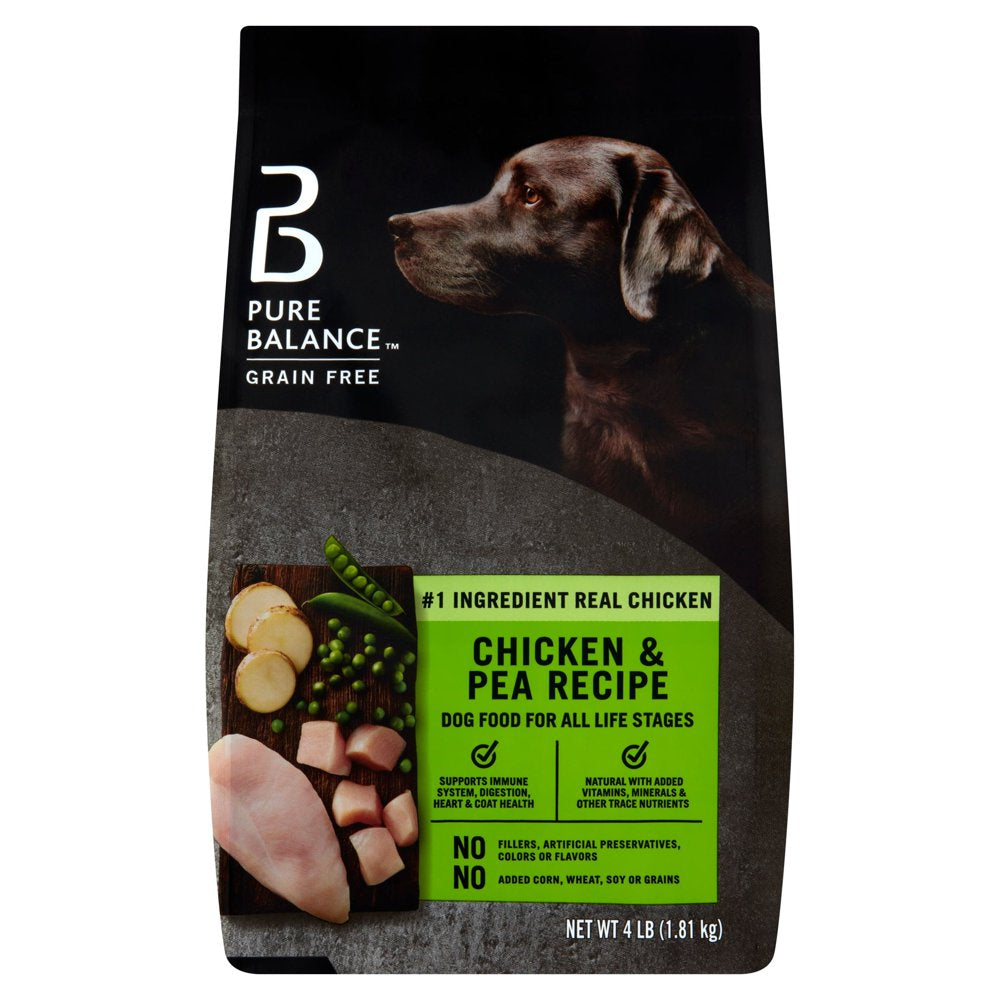 Chicken & Pea Recipe Dry Dog Food, Grain-Free, 24 Lbs