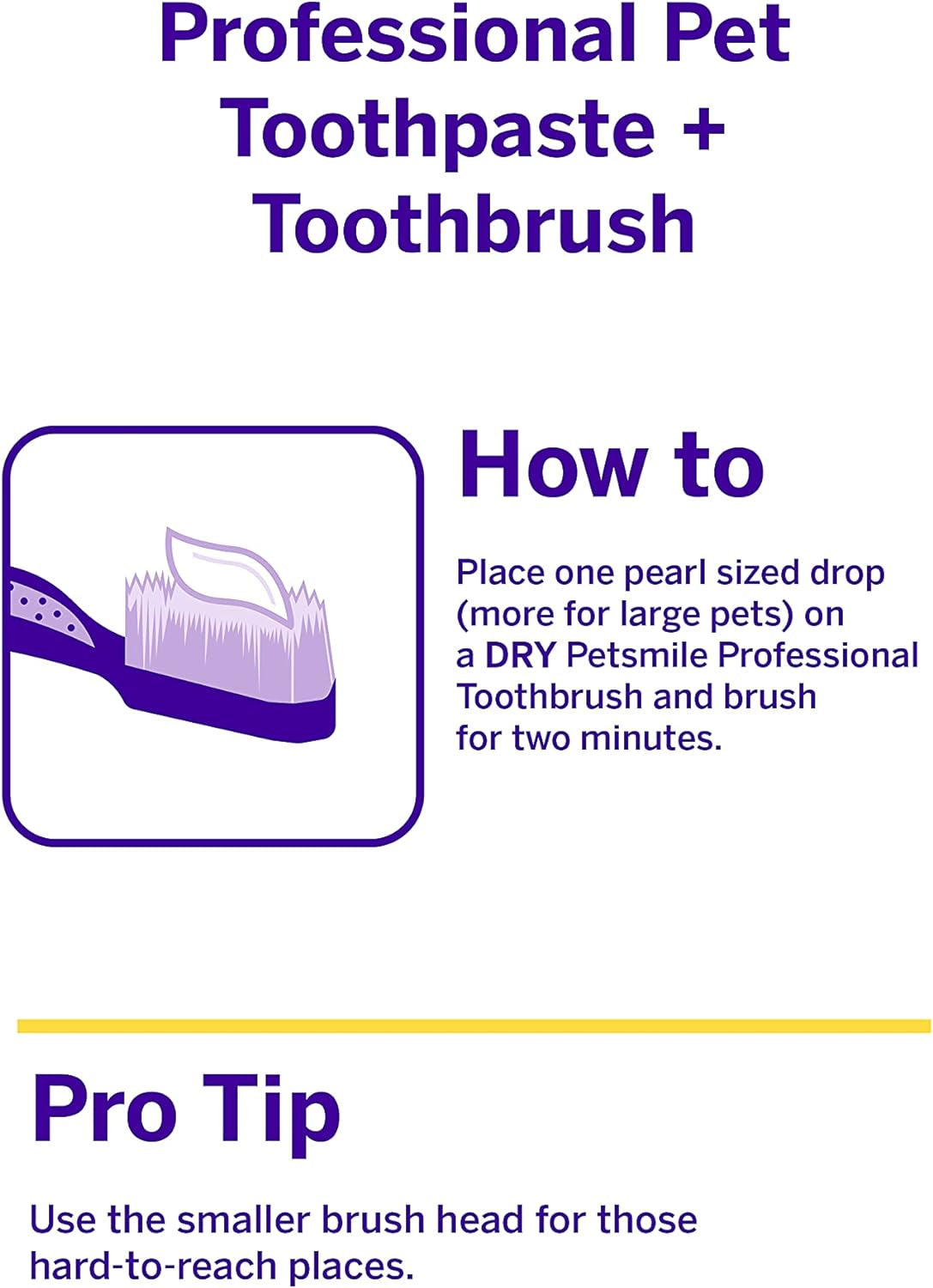 Professional Pet Brushing Kit | Cat & Dog Dental Care | Controls Plaque, Tartar, & Bad Breath | Only VOHC Accepted Toothpaste | Teeth Cleaning Pet Supplies (London Broil, 2.5 Oz)