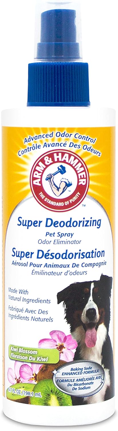 for Pets Super Deodorizing Spray for Dogs | Best Odor Eliminating Spray for All Dogs & Puppies | Fresh Kiwi Blossom Scent That Smells Great, 8 Ounces