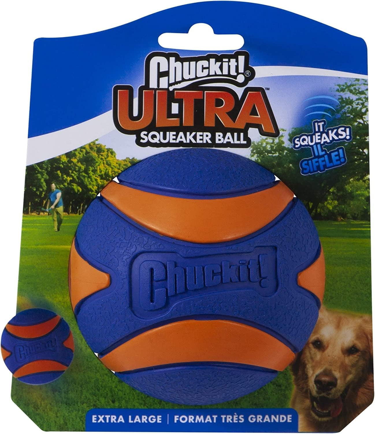 Ultra Ball Dog Toy, Medium (2.5 Inch Diameter) Pack of 2, for Breeds 20-60 Lbs