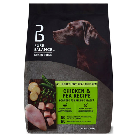 Chicken & Pea Recipe Dry Dog Food, Grain-Free, 24 Lbs