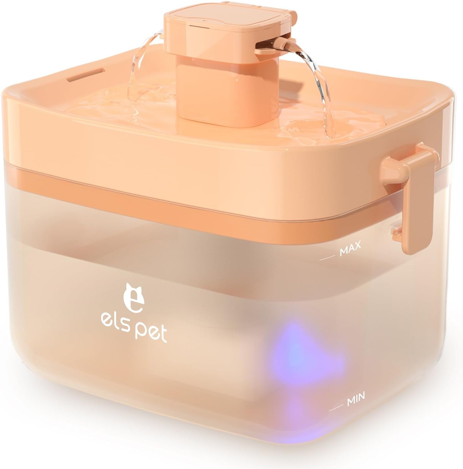 Cat Water Fountain:  Automatic Cat Fountain, USB 20Db Ultra-Quiet Pet Water Fountain, Translucent Mini Water Tank, 1.5L/50.7Oz Cat Water Bowl for Small to Medium Size Cat Dog