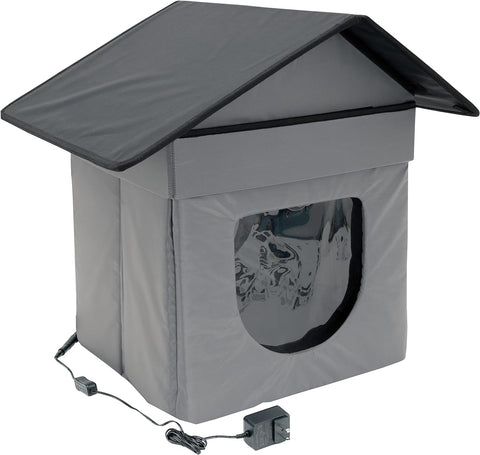 Outdoor Stackable Cat House, Cat Cube, Water Resistant Condo, Outdoor Heated Cat House