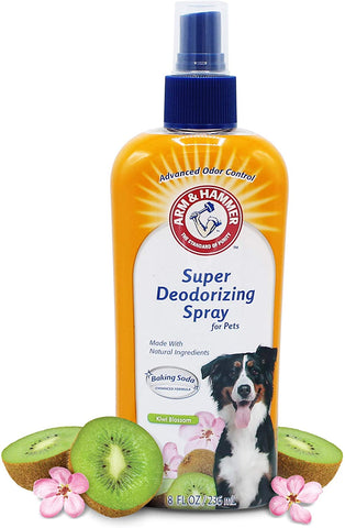 for Pets Super Deodorizing Spray for Dogs | Best Odor Eliminating Spray for All Dogs & Puppies | Fresh Kiwi Blossom Scent That Smells Great, 8 Ounces