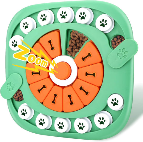 Interactive Dog Puzzle Toys for Large Medium Small Smart Dogs, Squeaky Enrichment Mentally Stimulation Toys for Training, Dog Treat Chew Toy for Puppy&Cats