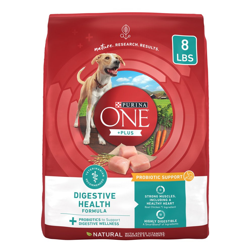 plus Dry Dog Food Digestive Health Formula, Real Protein Rich Natural Chicken & Rice, 16.5Lb Bag