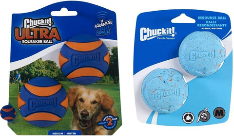 Ultra Ball Dog Toy, Medium (2.5 Inch Diameter) Pack of 2, for Breeds 20-60 Lbs