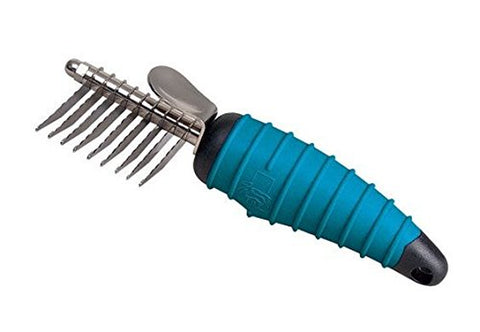 Ergonomic Dog Grooming Tools - Dematting Combs Rakes and Splitters for Dogs(10 Blade Rake)