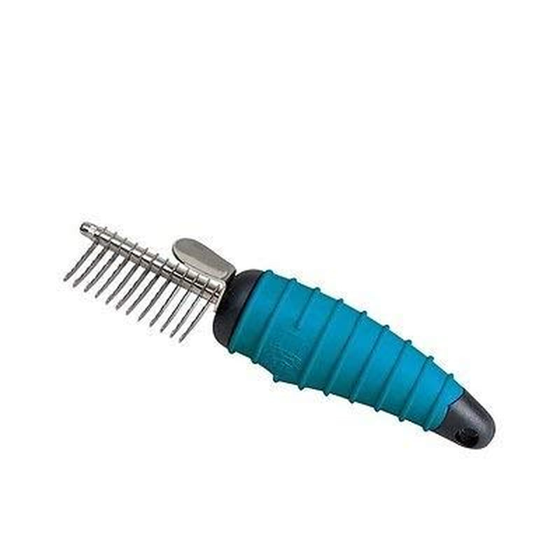 Ergonomic Dog Grooming Tools - Dematting Combs Rakes and Splitters for Dogs(10 Blade Rake)