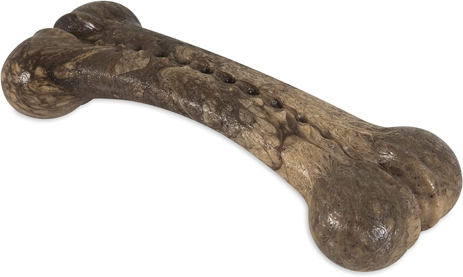 Dinosaur Barkbone - Nylon Dog Bone for Aggressive Chewers - Bacon Flavor - 8.5"