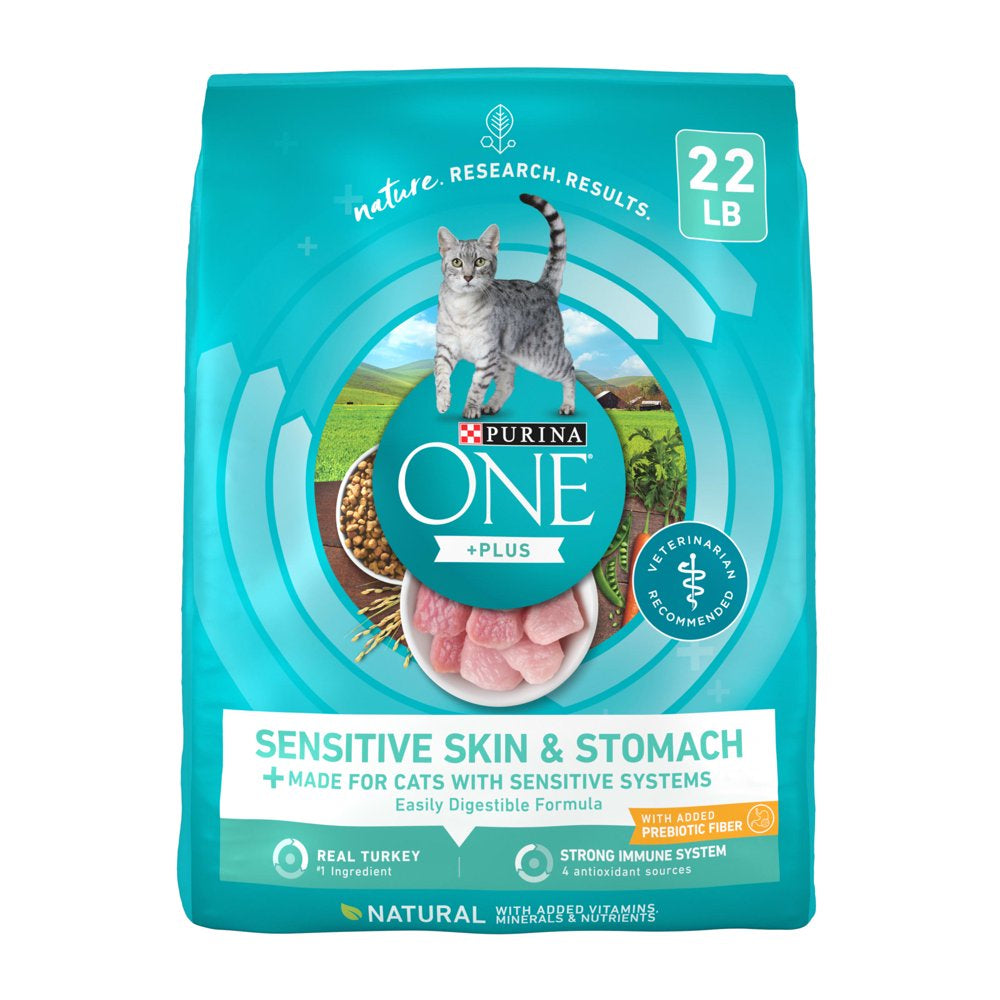 Sensitive Stomach, Sensitive Skin, Natural Dry Cat Food, +Plus Sensitive Skin and Stomach Formula, 7 Lb. Bag