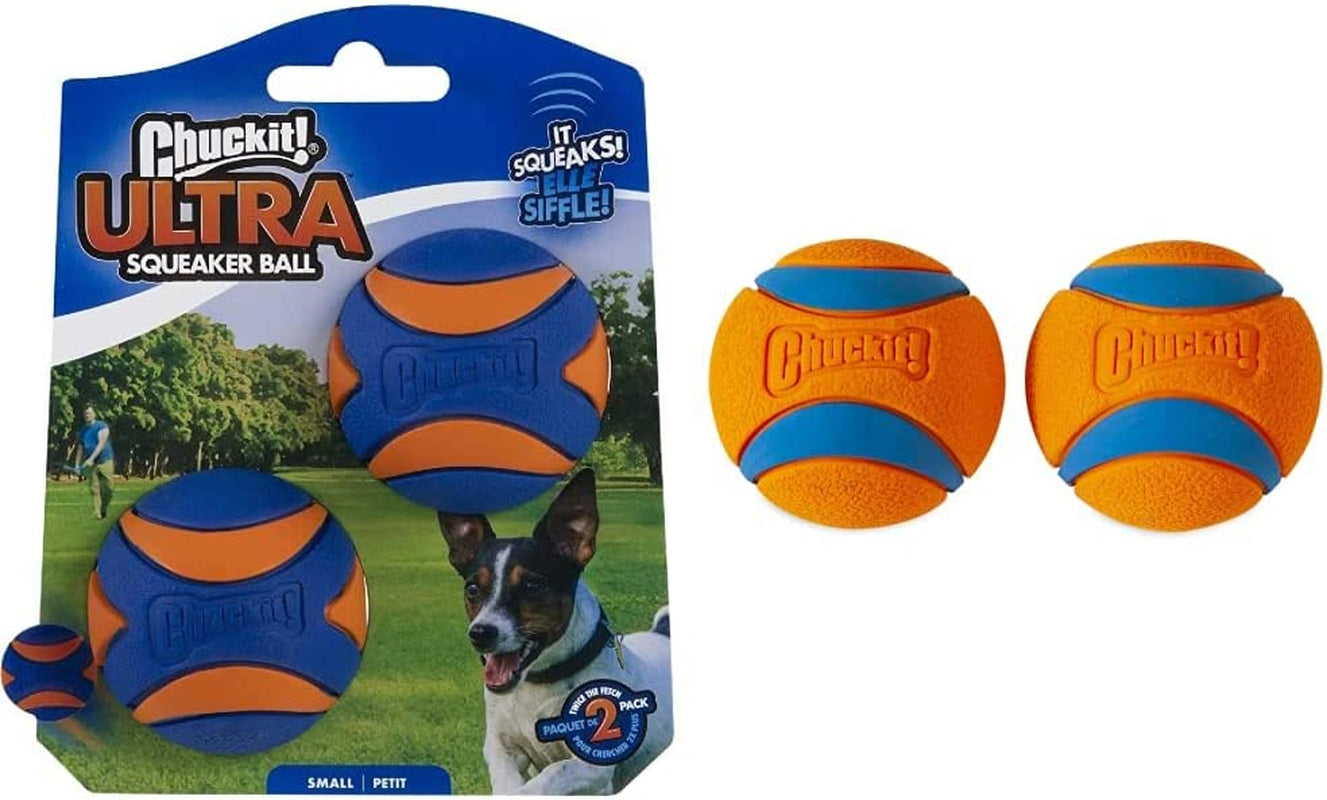 Ultra Ball Dog Toy, Medium (2.5 Inch Diameter) Pack of 2, for Breeds 20-60 Lbs