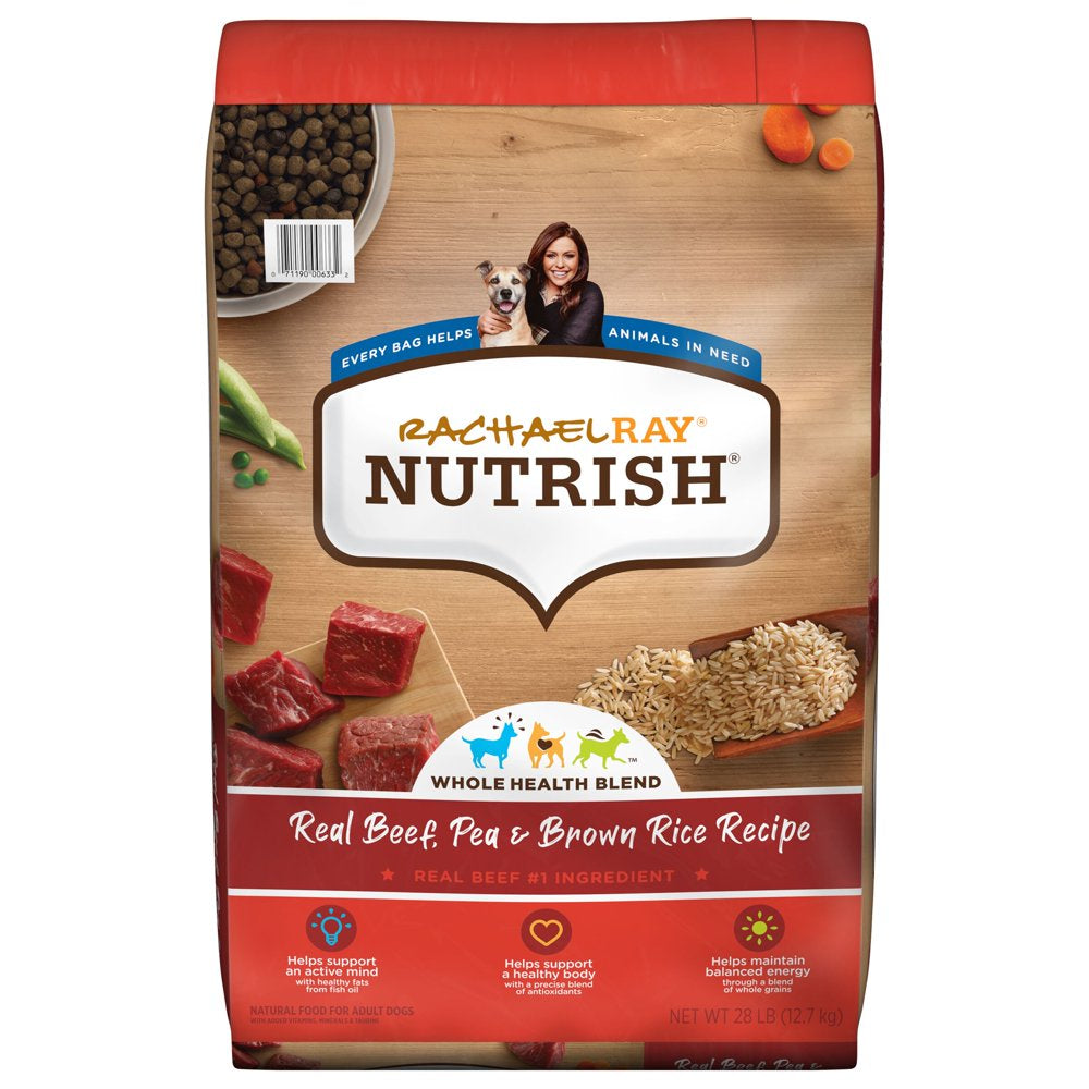 Rachael Ray  Real Beef, Pea & Brown Rice Recipe Dry Dog Food, 14 Lb. Bag