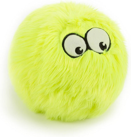Furballz Squeaky Plush Ball Dog Toy, Chew Guard Technology - Rainbow, Large