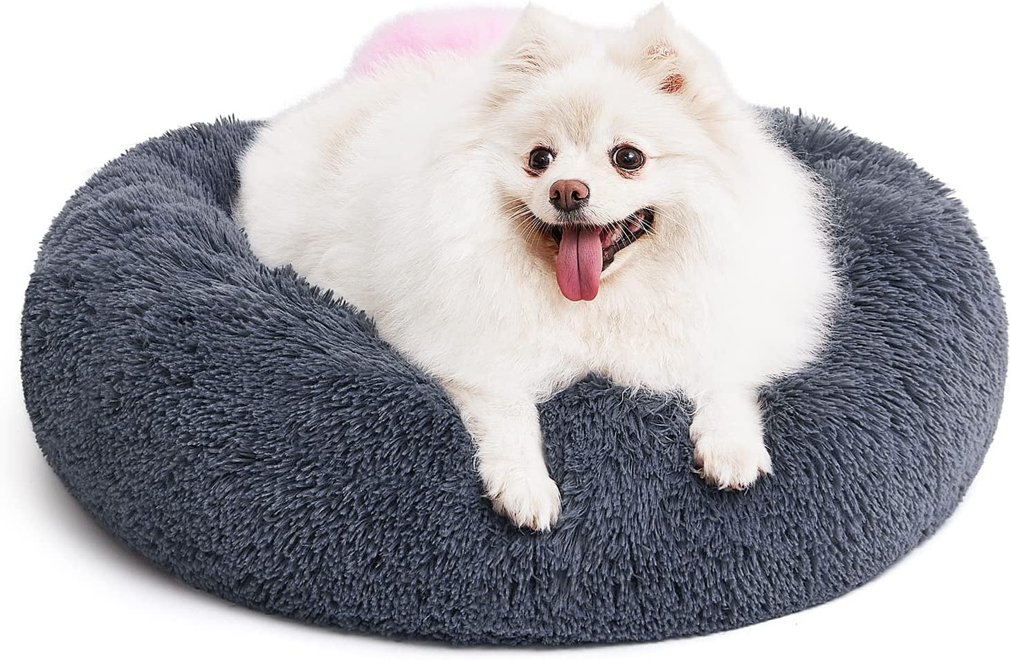 Orthopedic Dog Bed Comfortable Donut Cuddler round Dog Bed Ultra Soft Washable Dog and Cat Cushion Bed (Style 6)