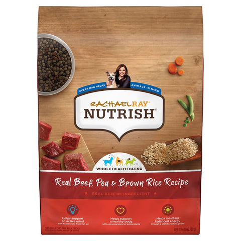 Rachael Ray  Real Beef, Pea & Brown Rice Recipe Dry Dog Food, 14 Lb. Bag