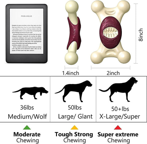 Dog Toys for Aggressive Chewers Indestructible Dog Toys/Durable Tough Dog Chew Toys for Medium/Large Large Breed Dogs，Dog Toys to Keep Them Busy