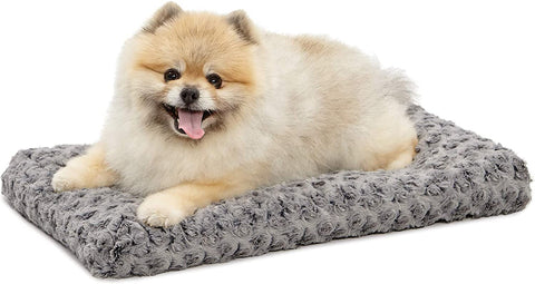 Deluxe Dog Beds | Super Plush Dog & Cat Beds Ideal for Dog Crates | Machine Wash & Dryer Friendly, 1-Year Warranty, Mocha, 18 In