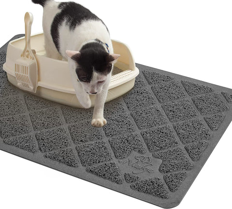 Premium Cat Litter Mat, 47" Long X 35" Wide, Extra Large Size, Waterproof and Non-Slip Design, Gentle on Paws, Easy to Clean