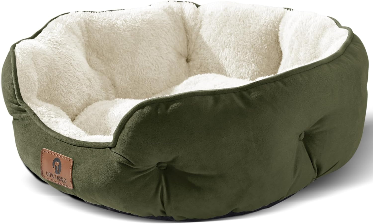 Small Dog Bed for Small Dogs, Cat Beds for Indoor Cats, Pet Bed for Puppy and Kitty, Extra Soft & Machine Washable with Anti-Slip & Water-Resistant Oxford Bottom, Grey, 20 Inches