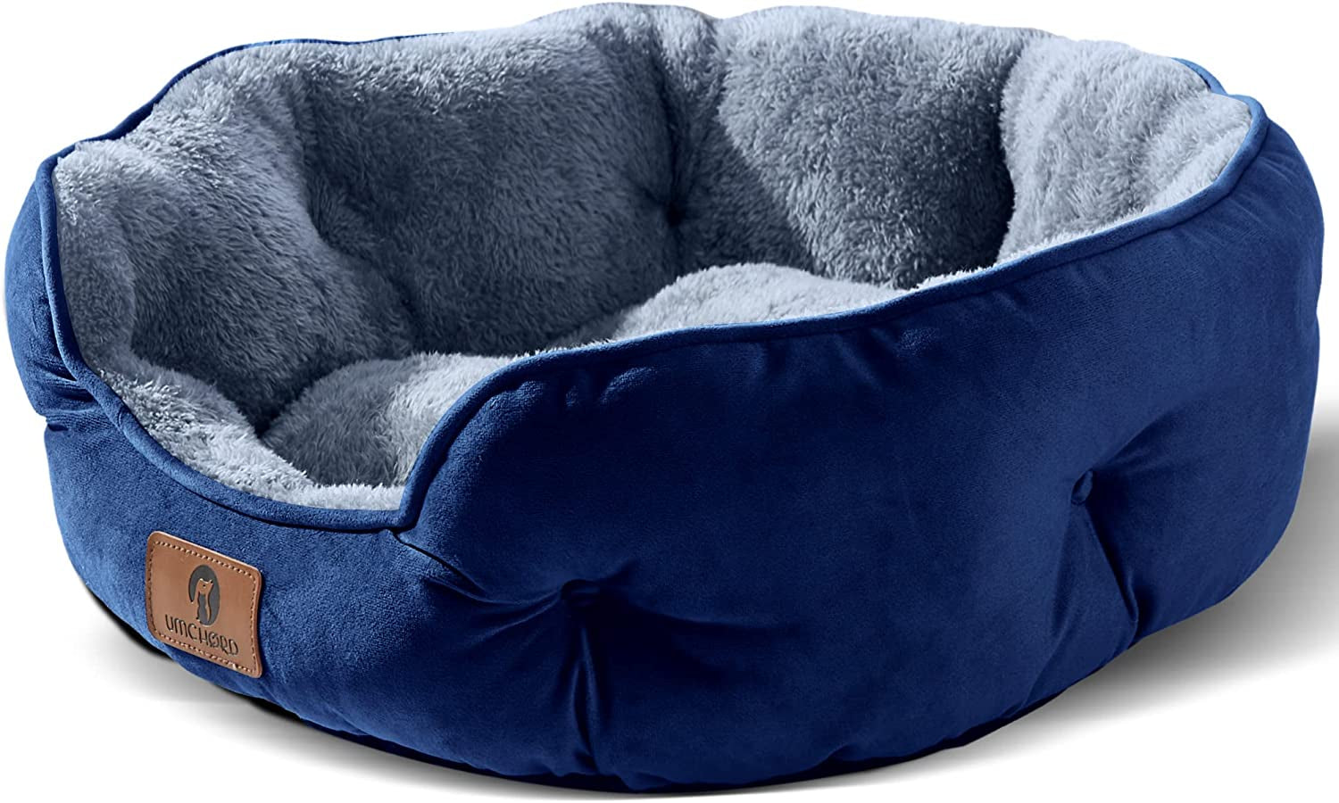 Small Dog Bed for Small Dogs, Cat Beds for Indoor Cats, Pet Bed for Puppy and Kitty, Extra Soft & Machine Washable with Anti-Slip & Water-Resistant Oxford Bottom, Grey, 20 Inches