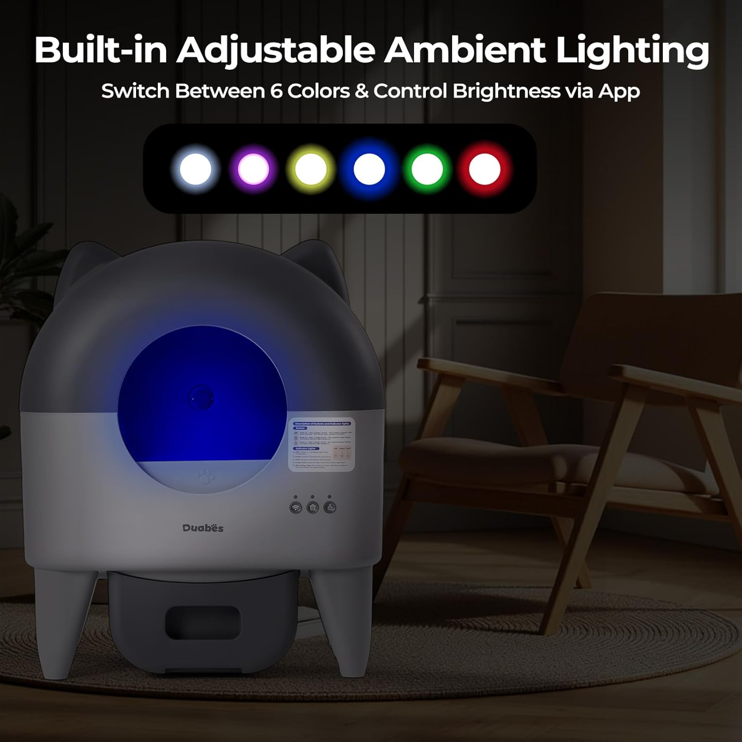 Self Cleaning Litter Box: Extra Large Automatic Cat Litter Box Self Cleaning for Multiple Cats - Image 7