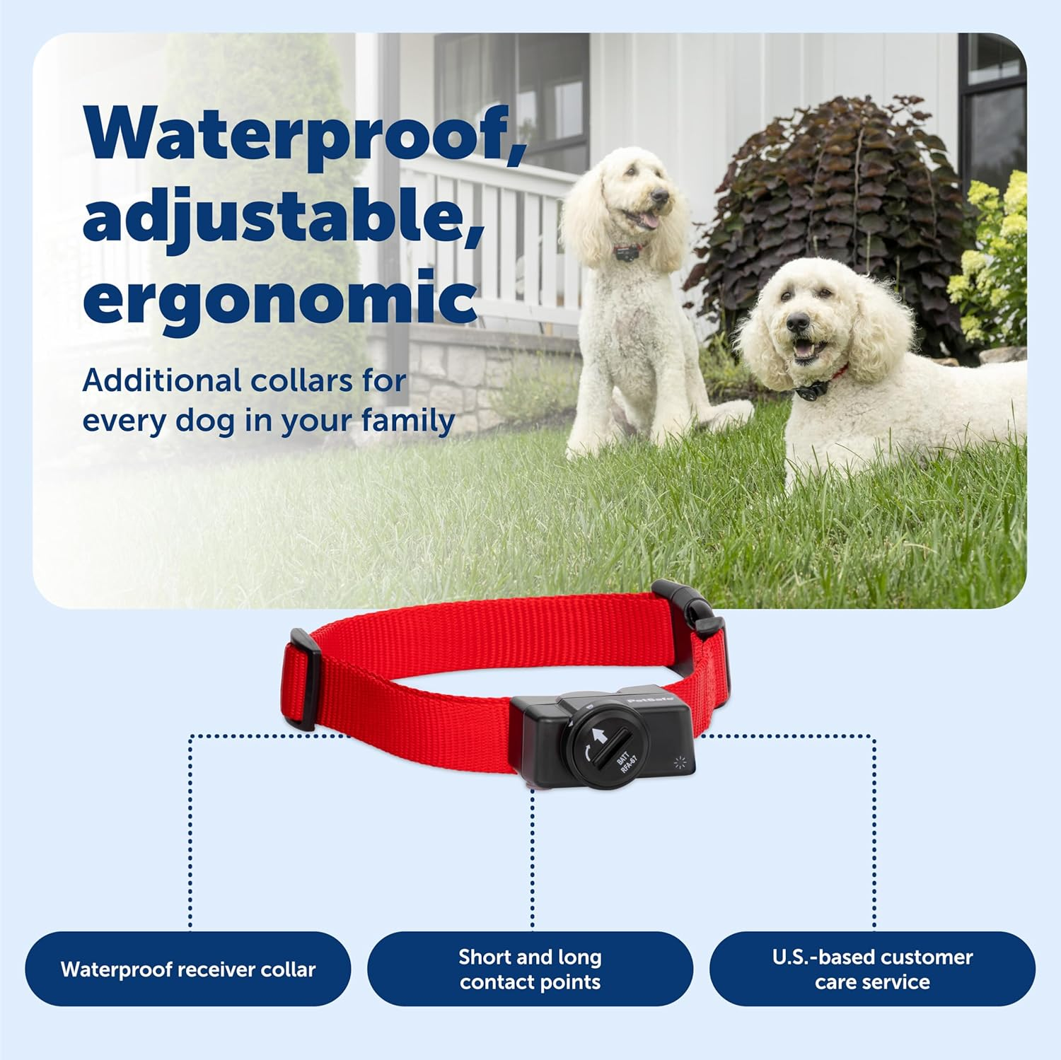 Wireless Pet Containment System Receiver Collar Battery-Operated & Waterproof - Image 5