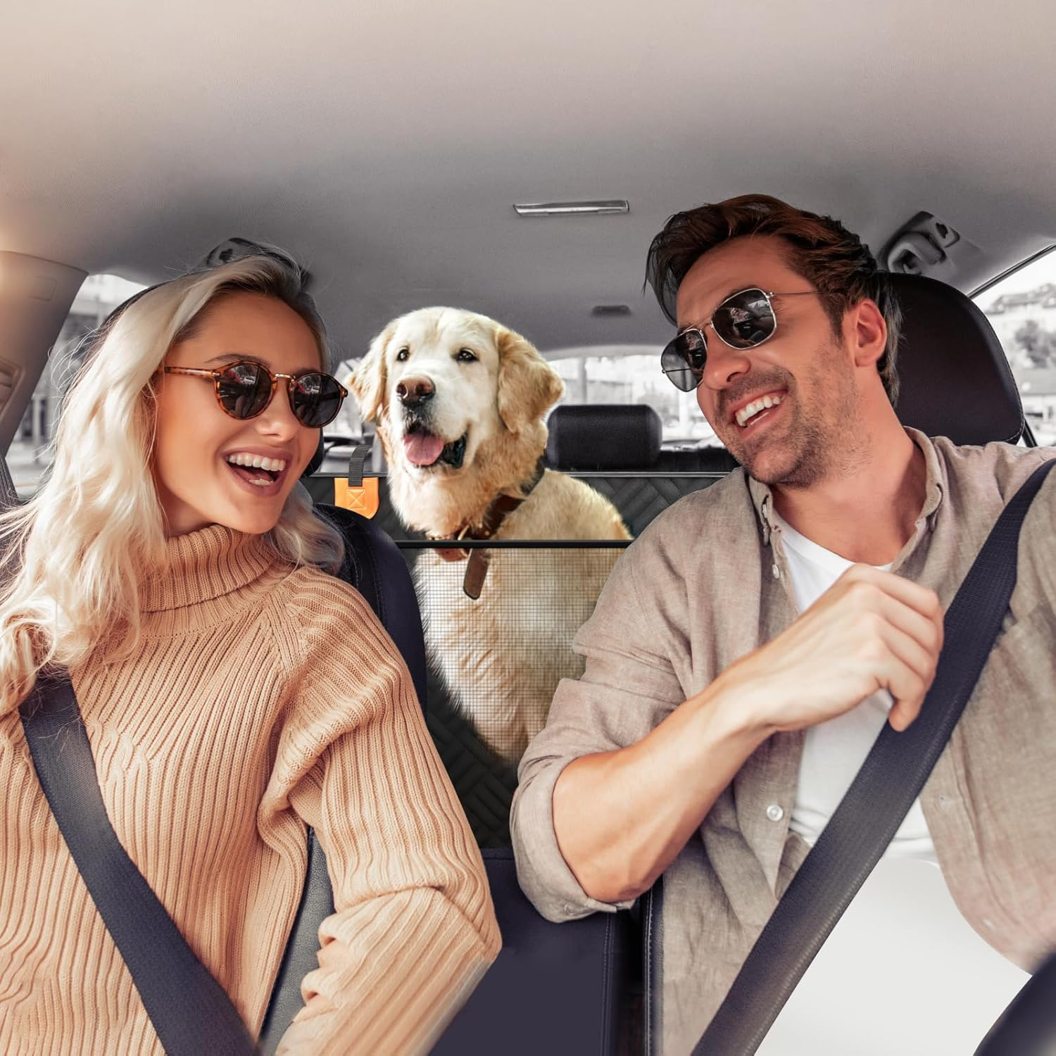 Dog Car Seat Cover for Back Seat Hard Bottom Back Seat Extender for Dogs Supports 400Lbs - Image 7