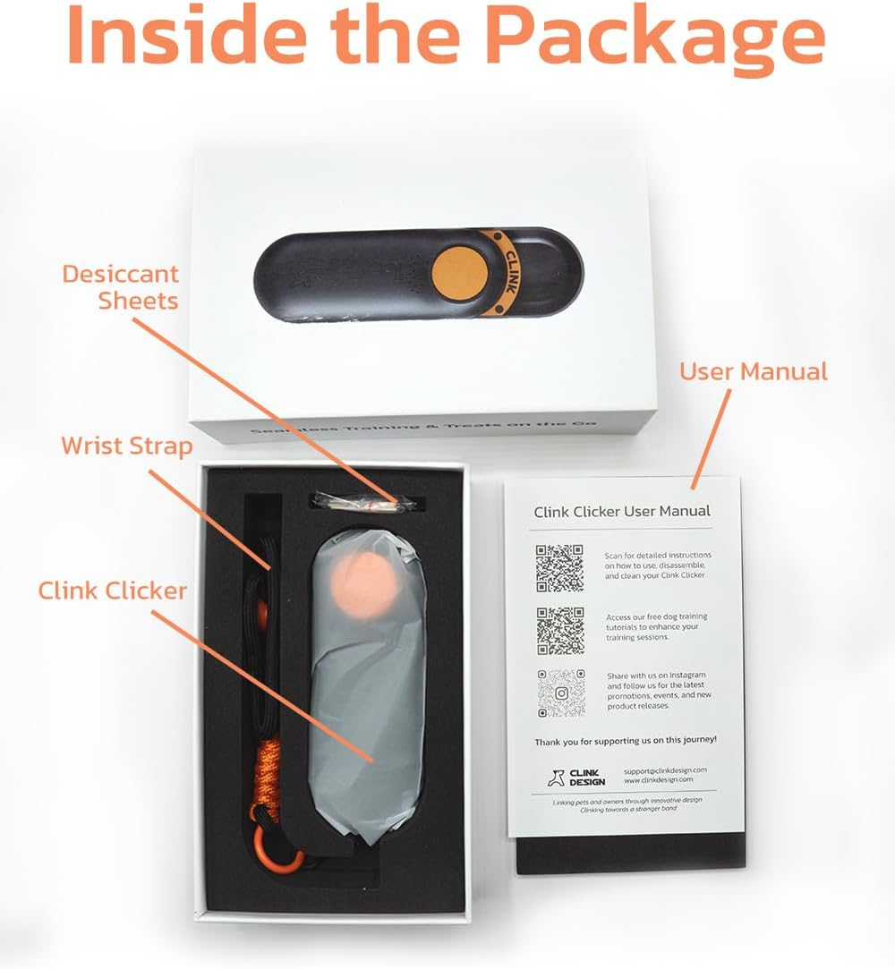 Clicker Dog Trainer & Dog Treat Pouch Alternative Dog Treat Dispenser Puppy Essentials - Image 8