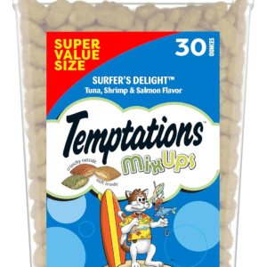 Mixups Surfer'S Delight Flavor Crunchy and Soft Cat Treats, 30 Oz. Tub