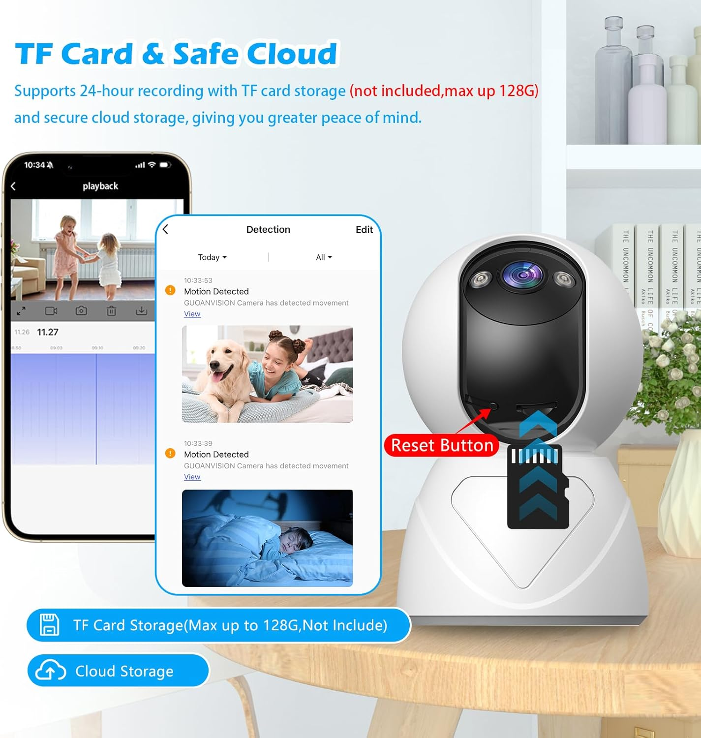 3MP Indoor Security Camera 5G Wifi 360° Pan/Tilt Home Cameras for Baby - Image 5