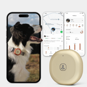 Dog GPS Tracker – Dual-Mode GPS Dog Collar with Live Tracking, Virtual Fence, 30-Day Battery, Health Insights, Waterproof & Shockproof, App Sync