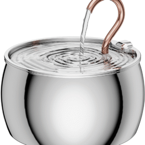 Cat Water Fountain Stainless Steel 2.5L/84Oz Gooseneck Kitty Cat Fountain for Drinking Spout