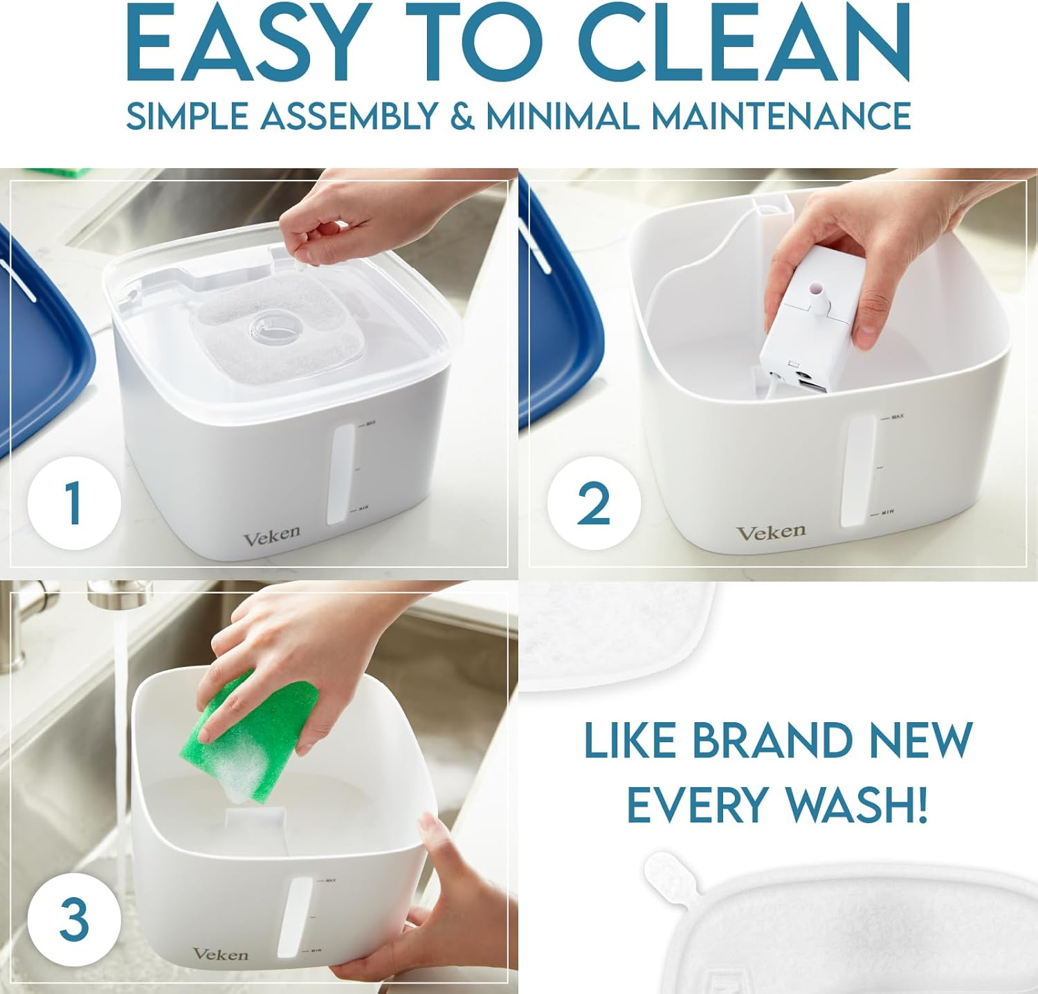 Innovation Award Winner 95Oz/2.8L Pet Fountain Automatic Cat Water Fountain - Image 5