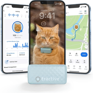 Smart Cat GPS Tracker Real-Time Location & Wellness Monitoring for Cats 6.5 Lbs+